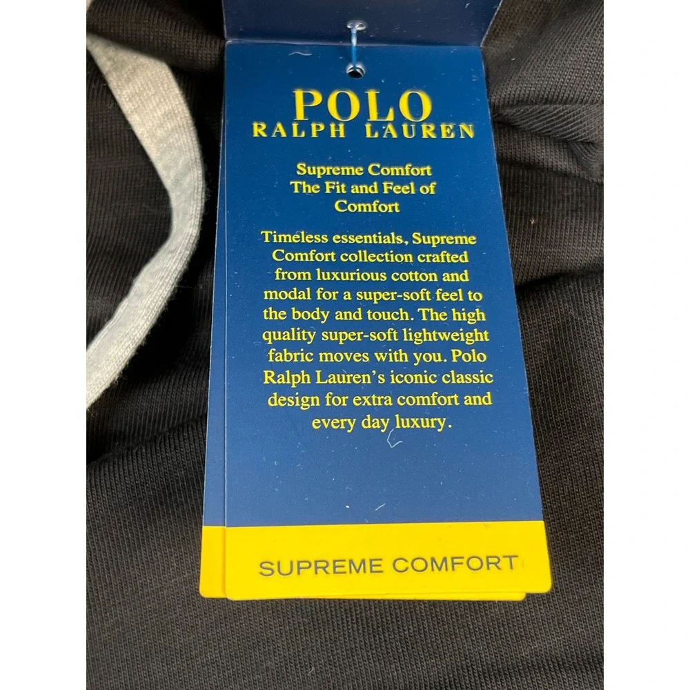 Polo Ralph‎ Lauren Mens Supreme Comfort Hoodie Pullover Black XL
